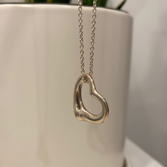 Tiffany & Co. open heart pendant necklace - Picture 2 of 2